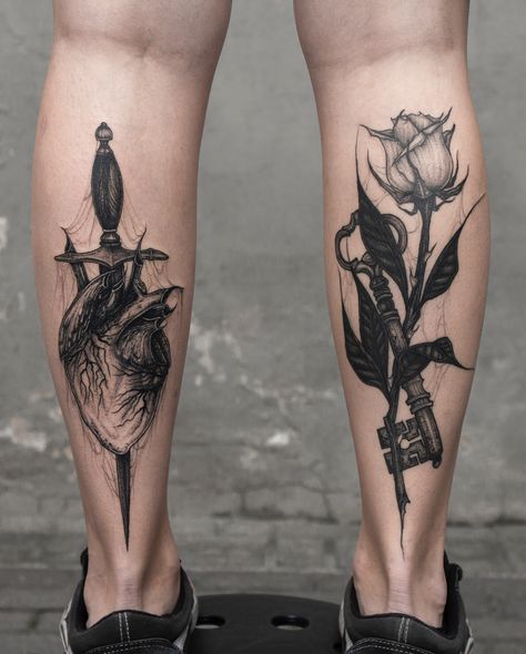 Tatouage Fleurs Jambes (7)