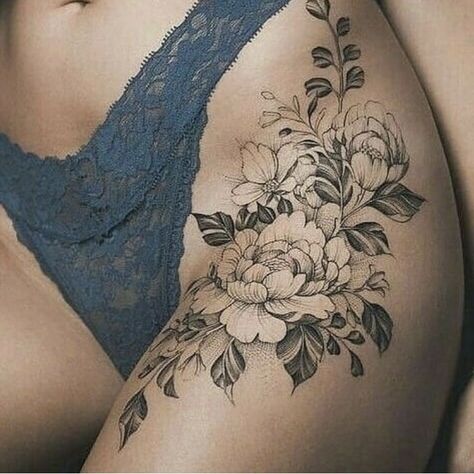 Tatouage Fleurs Jambes (9)