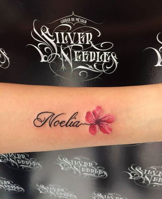 Tatouage Fleurs Noms (10)