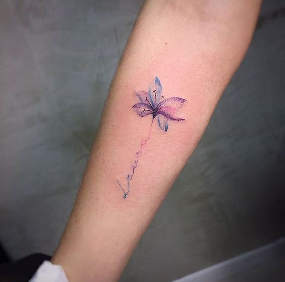 Tatouage Fleurs Noms (2)