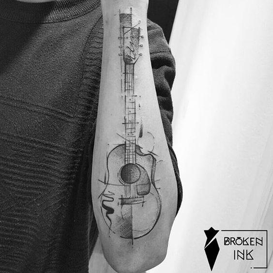 Tatouage Guitare Acoustique (11)