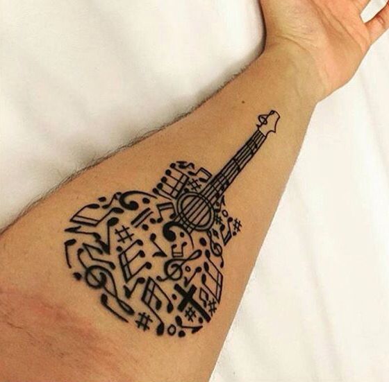 Tatouage Guitare Acoustique (14)