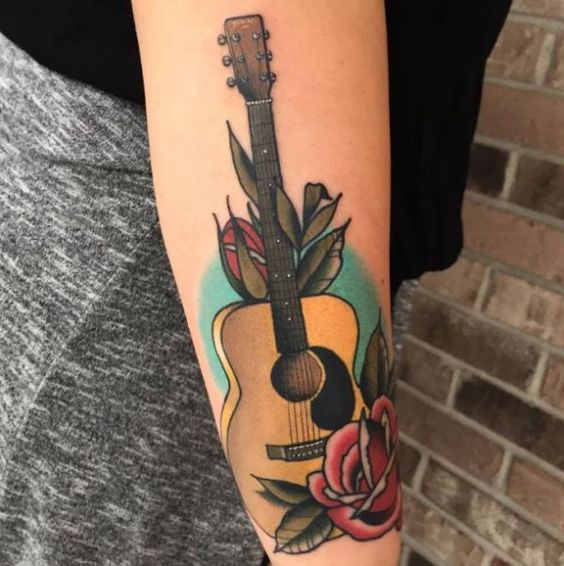 Tatouage Guitare Acoustique (3)