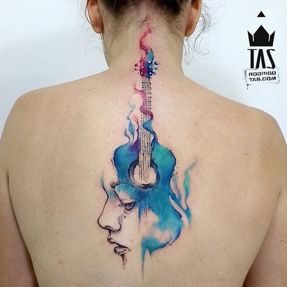 Tatouage Guitare Acoustique (7)