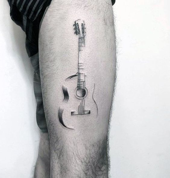 Tatouage Guitare Acoustique (8)