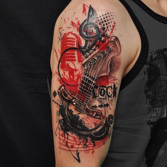 Tatouage Guitare électrique (10)