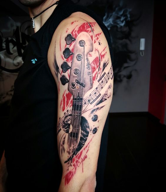 Tatouage Guitare électrique (6)