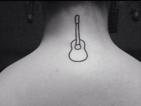 Tatouage Guitare Minimaliste (11)