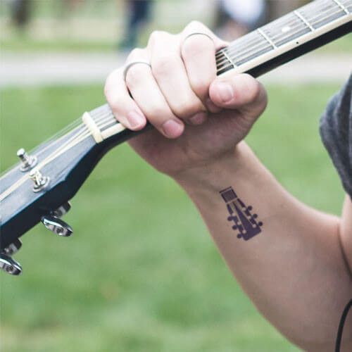 Tatouage Guitare Minimaliste (13)