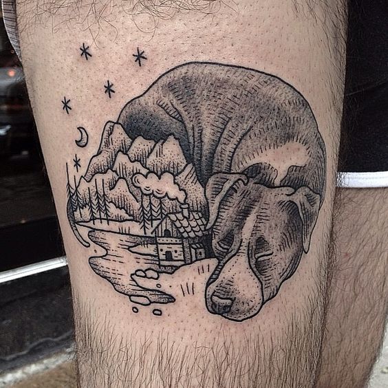 Tatouage Hommage Chien (11)