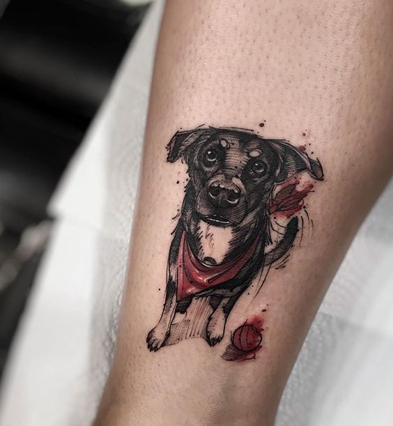 Tatouage Hommage Chien (9)