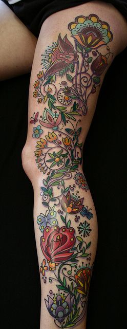 Tatouage Jambe Femme (7)