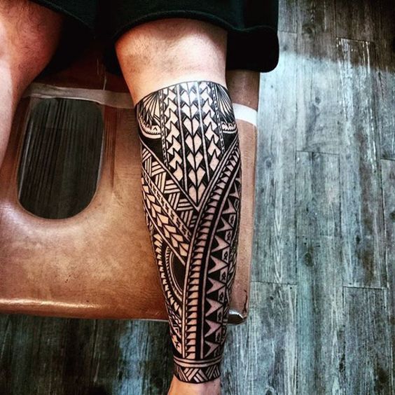 Tatouage Jambe Tribal (11)