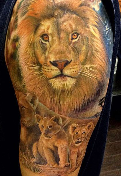 Tatouage Lion Couleurs (11)