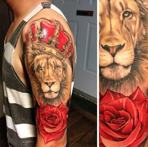 Tatouage Lion Couleurs (12)