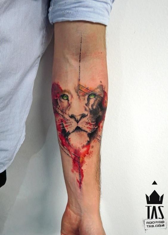 Tatouage Lion Couleurs (5)