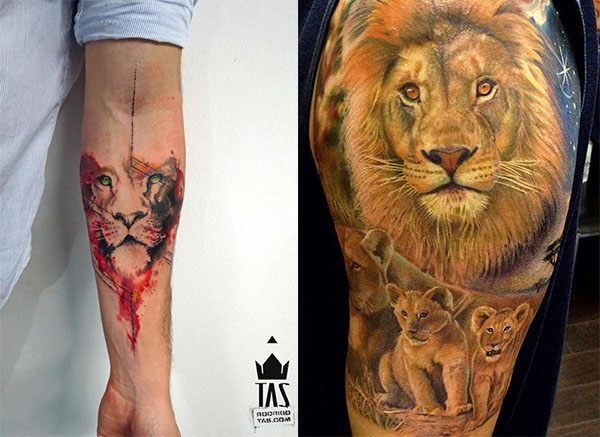Tatouage Lion Couleurs (6)