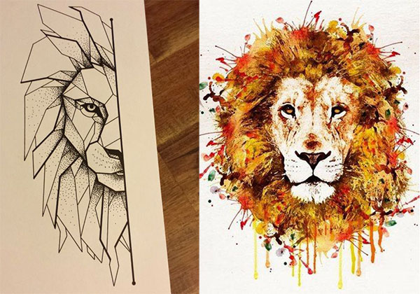 Tatouage Lion Design (7)