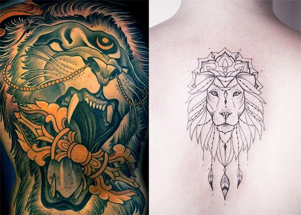 Tatouage Lion Dos (3)