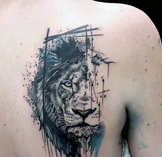 Tatouage Lion Dos (4)