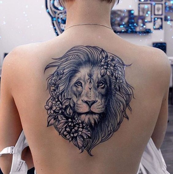Tatouage Lion Femme (13)