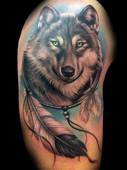 Tatouage Loup Bras (2)