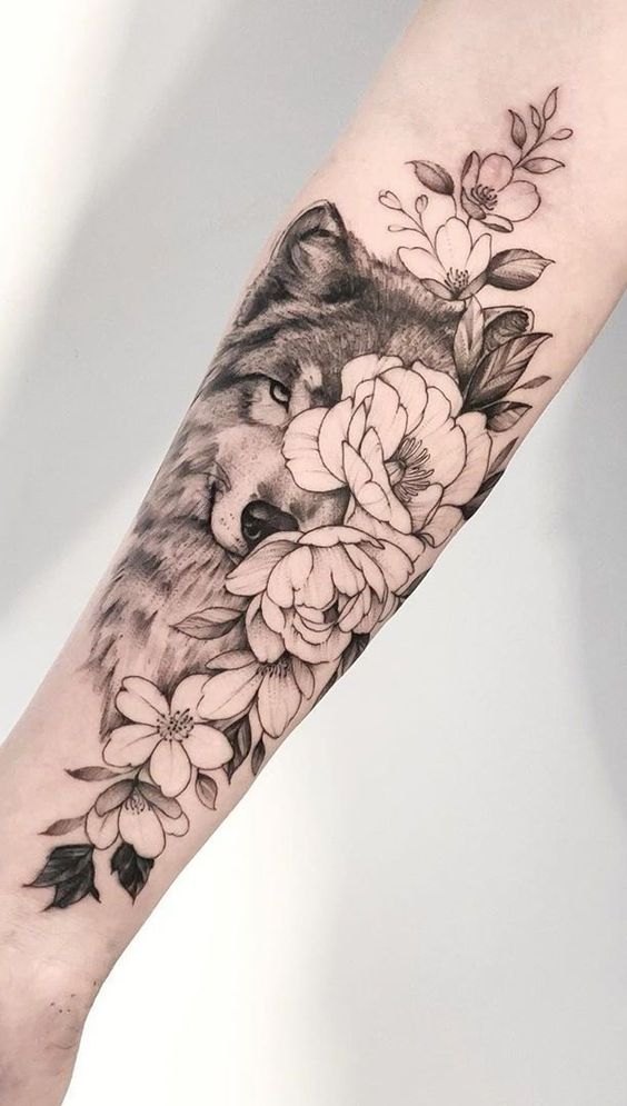 Tatouage Loup Bras (3)