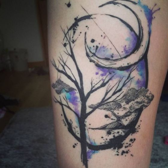 Tatouage Lune Femme (9)