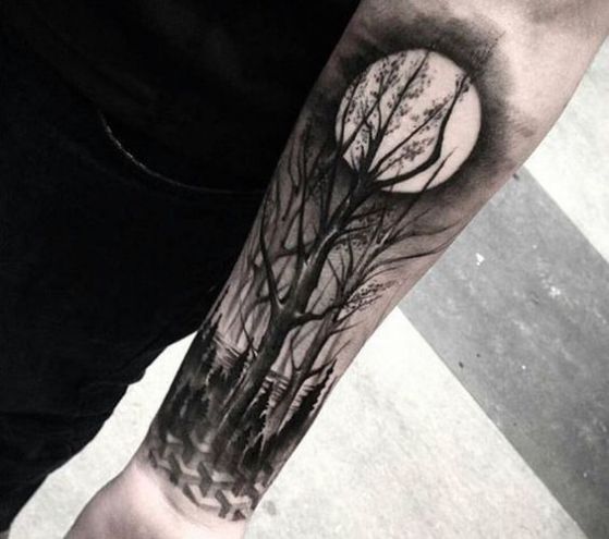 Tatouage Lune Homme (3)