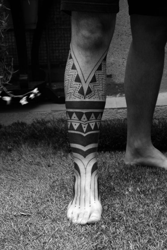 Tatouage Maori Mollet (3)