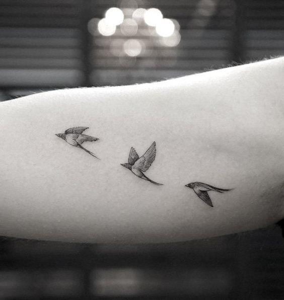 Tatouage Oiseau Simple Bras (1)