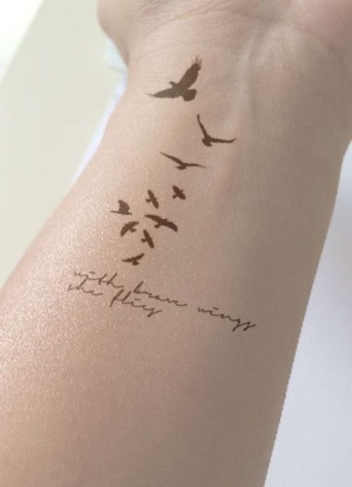 Tatouage Oiseaux Poignet (2)