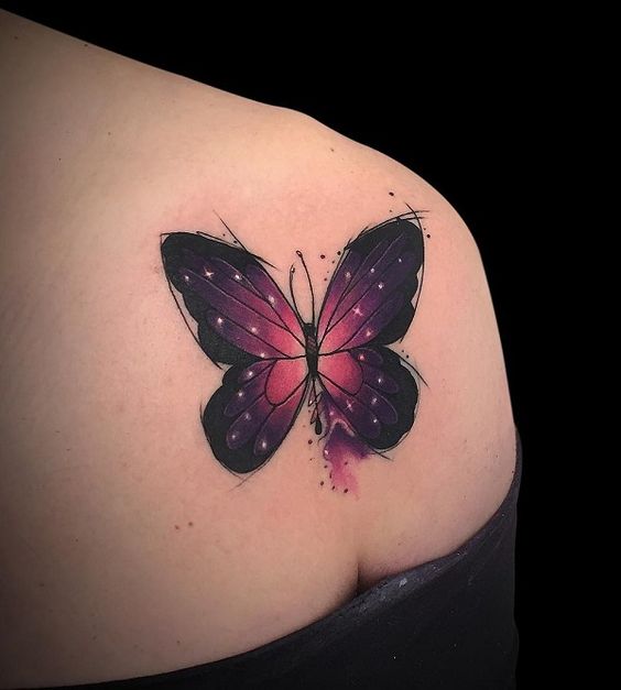 Tatouage Papillon Epaule (1)