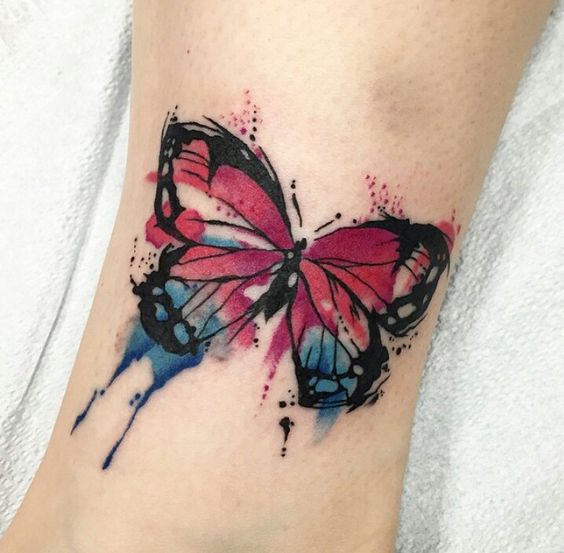 Tatouage Papillon Pied (4)