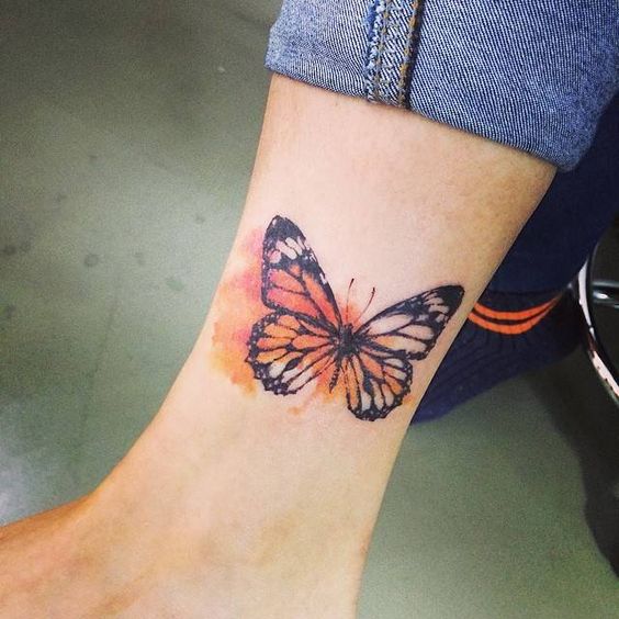 Tatouage Papillon Pied (5)