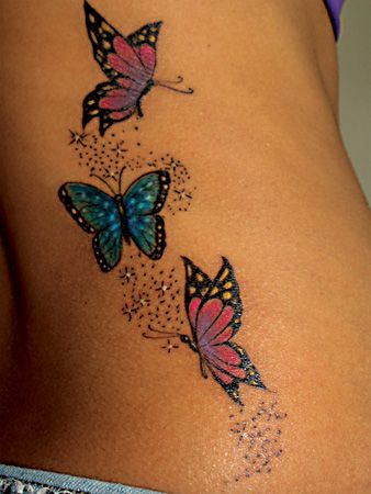 Tatouage Papillon Stars (1)