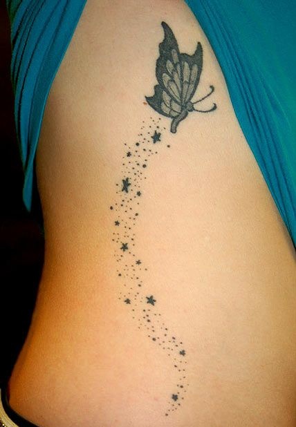 Tatouage Papillon Stars (2)