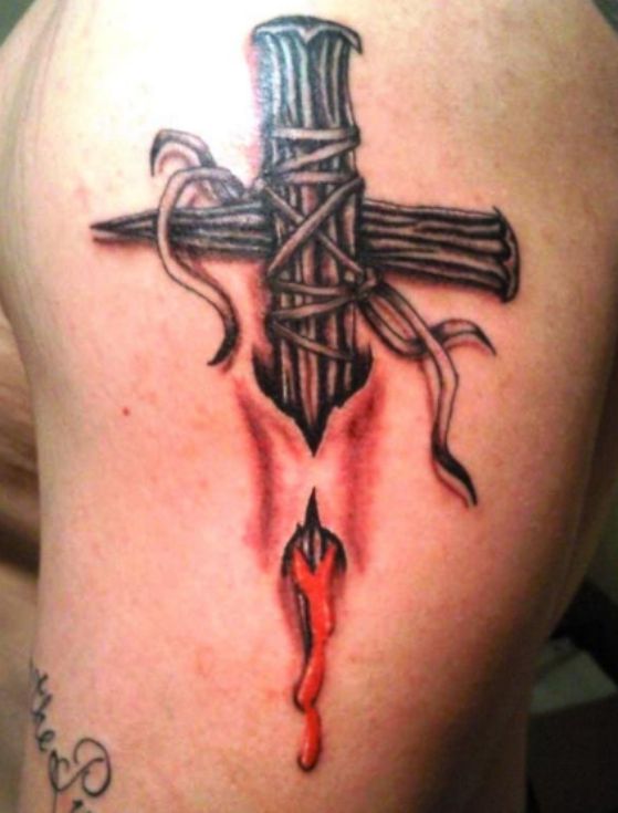 Tatouage Religieux Croix (2)