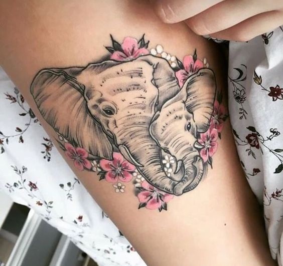 Tatouages Elephant Femme (4)