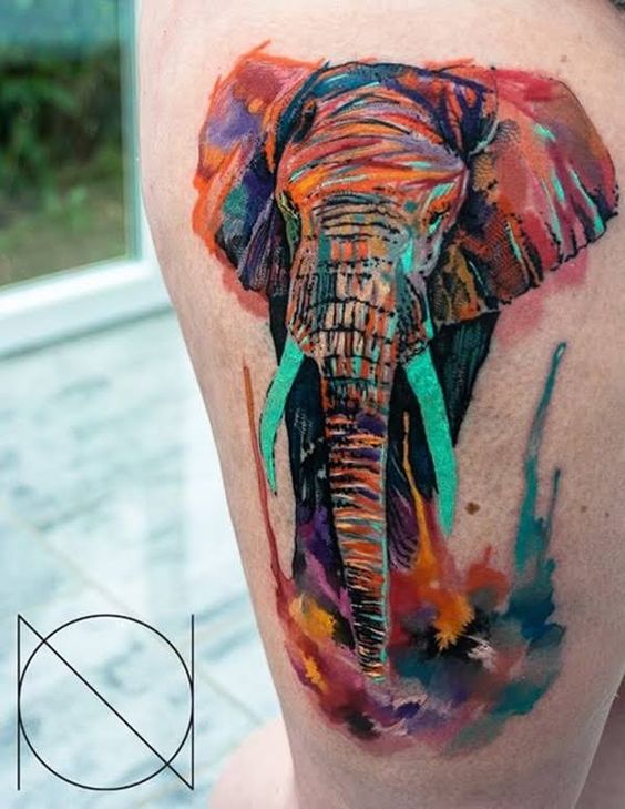 Tatouages Elephant Femme (6)