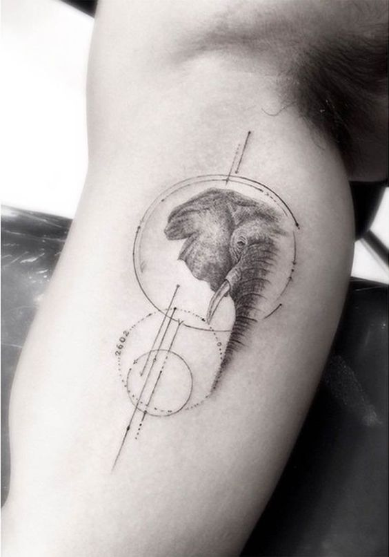 Tatouages Elephant Homme (2)