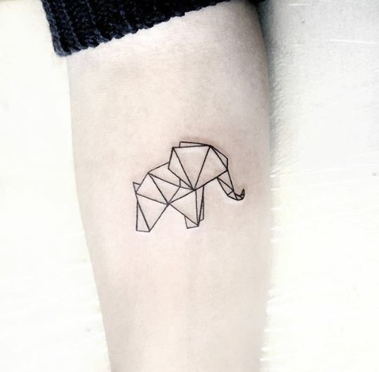 Tatouages Elephant Simple (11)