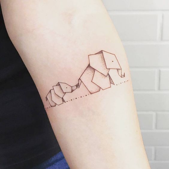 Tatouages Elephant Simple (13)