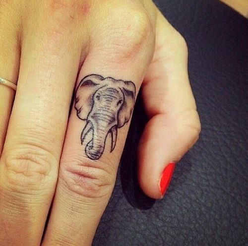 Tatouages Elephant Simple (5)