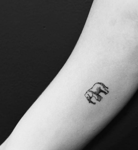 Tatouages Elephant Simple (6)