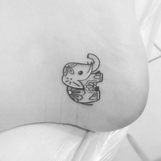 Tatouages Elephant Simple (7)