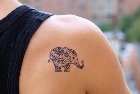 Tatouages Elephant Simple (8)