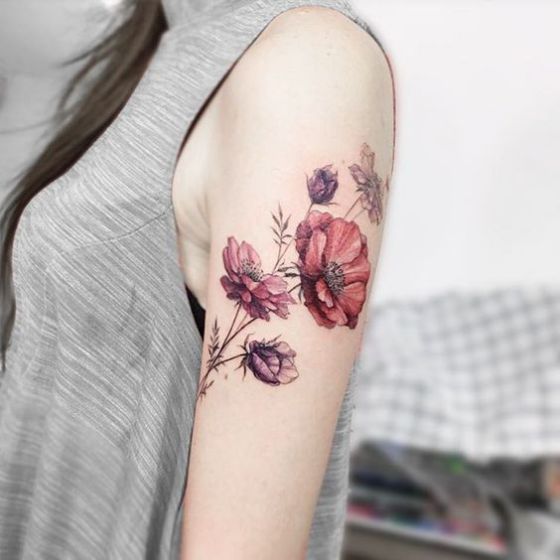 Tatouages Fleurs Bras (3)