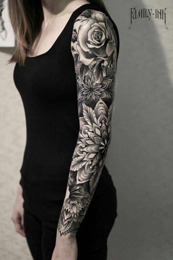 Tatouages Fleurs Femme (8)