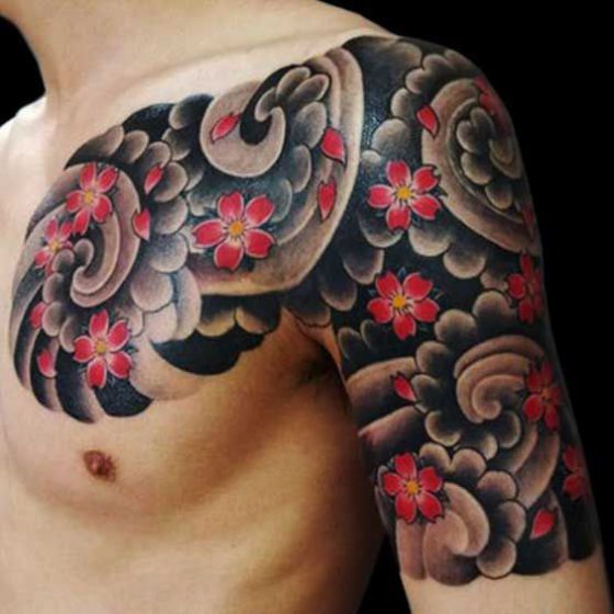 Tatouages Fleurs Homme (10)